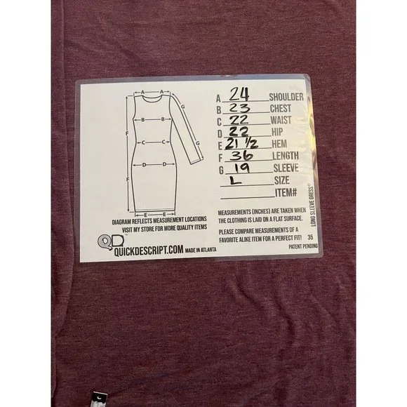 Ellen Tracy NWT Sz L Wine Long Cuff Sleeves Sweater Dress - Picture 3 of 8